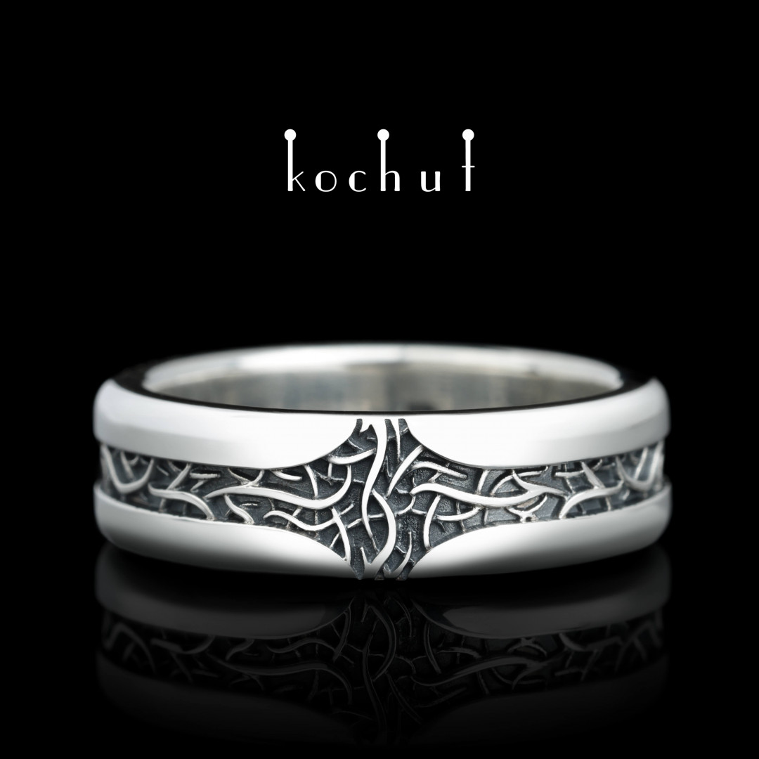 Oxidized deals silver ring